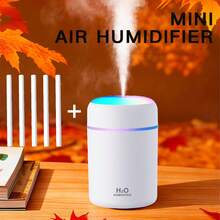 300 ml USB Zasilany Kolorowy Mini Nawilżacz, Do Domu, Biura, Samochodu - Opcje Wielokolorowe, Codzienne Nawilżanie, Zapobieganie Suchości