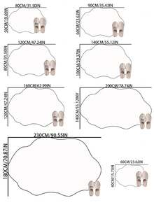 1pc Fluffy Shag Rug, Available In White, Black, Purple, Soft & Plush, Absorbent, Thick Carpet For Bedroom, Living Room, Home Decor, Washable Kitchen Rug - Multicolor - View 11