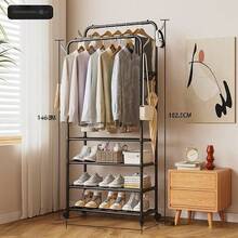 Multi-Layer Hanging Clothes Rack With Drying And Storage Functions For Clothes, Hats, Shoes And Pants – Space-Saving Freestanding Organizer For Bedroom And Dorm, Easy Assembly, Durable Construction, Versatile For Wardrobe, Laundry Room, Seasonal Gear, And Daily Organization, Ideal For Small Apartments And Shared Living, Keeps Garments Dry, Accessible, And Clutter-Free With Modern Design Compatible With Various Interior Styles - Multicolor - View 14