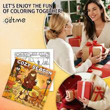 1 Pc Children's Coloring Book "Cozy Seasons": Bold And Simple Pattern Coloring Book, Suitable For Adults, Adorable Painting Book, Perfect Gift For Christmas, Halloween And Birthday - Coloring Cozy Scenes, Relax Body And Mind: Suitable For Friends Who Enjoy Coloring (Coloring Cozy Spaces) - COZY SEASON - View 7