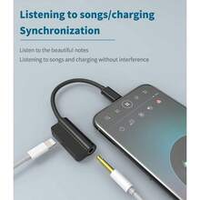 Headphone Adapter Compatible With To 3.5mm AUX Audio Jack And Dongle Earphone Splitter Compatible 11 12 Converter Power Charging Connector MFI Certified - 最初的 - 查看 2