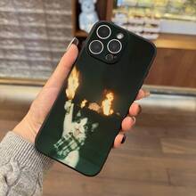 1pc Happy Flame Cat Matte Soft Phone Case Suitable For IPhone 16, 15, 14, 13, 12, 11 Pro Max, 14 Plus, 15 Plus, XS, XR, X, 8, 7, SE 2020 - 1 CÁI - Xem 4