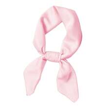 Lastclream Chiffon Square Neck Scarves For Women Handkerchief Retro Satin Ribbon Scarf For Hair Wrapping 23.6inch 26inch,23.6inchRibbon-Pink - 23.6吋絲帶-粉紅色 - 查看 3