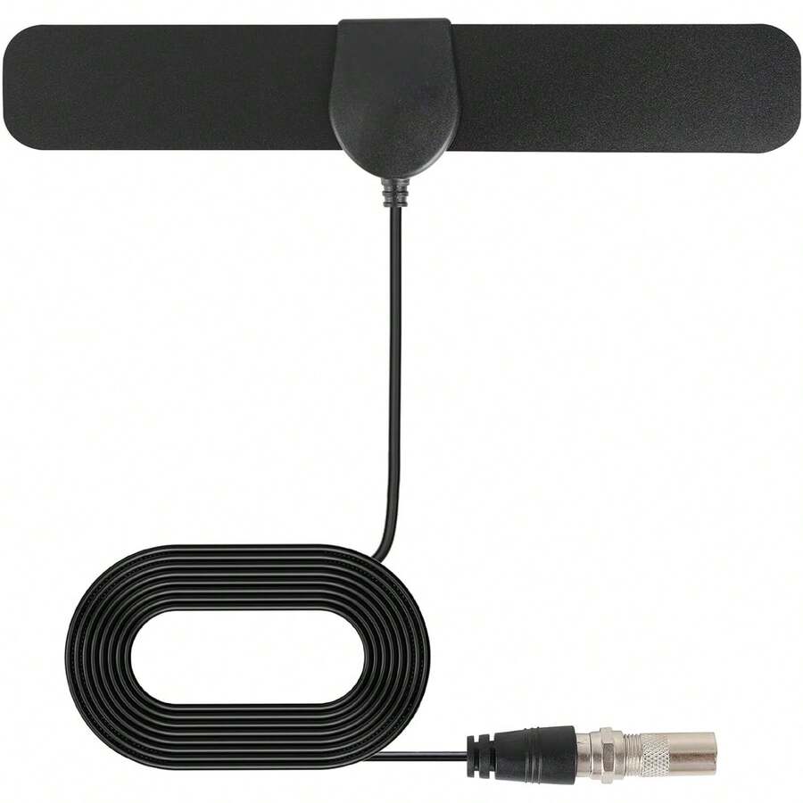 Antena para TV Digital Interior HDTV 4K Full Coaxial ,Antena de TV Digital para Interior, Alta Definición HDTV Ultra Compacta, Amplifica la Recepción de Canales - 1 - Ver 1