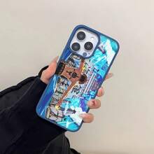 Funda magnética para teléfono inspirada en , con diseño de aventuras piratas, compatible con  17,  16,  16 Pro Max,  15,  15 Pro Max,  14,  13,  12 y  11 Pro. Fabricada en TPU, es resistente a los golpes. Un regalo ideal para familiares, amigos, niños, cumpleaños, Año Nuevo Chino, vacaciones, parejas y San Valentín. - Azul - Ver 6