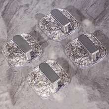 2个装豪华亚克力浴室挂钩，粘性墙面安装，无需钻孔，适用于浴室、卧室、衣柜 - 無色 - 查看 7