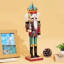 1-Piece 11.81-Inch Christmas Decoration Collectible Nutcracker Set - Traditional Handcraft Christmas Decorations, No Electricity Or Batteries Required - Suitable For Living Rooms, Bedrooms - Traditional Handcraft Christmas Decorations, No Electricity Or Batteries Required - Suitable For Living Rooms, Bedrooms Home Decor Room Decor Winter Christmas Decorations Home Christmas Gifts Christmas Decor