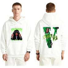 Rapper Youngboy Hoodie, Never Broke Again Vintage Retro Graphic Hoodie, Streetwear Unisex Hoodie, YB Hoodies Gifts For Men Women Unisex Hoodie, Gift For Fan, Graphic Hoodie Youngboy,Y2k,Funny Christmas&Halloween Cotton Hoodies,Suitable For Festivals, Parties, Home Wear, Daily Commuting, Back-To-School, And Concert Outfits. Printed And Shipped In The USA. - 白色 - 查看 1