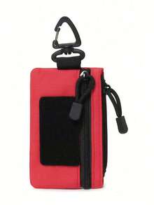 Diese mehrfarbige Nylon-Hüfttasche mit glattem Reißverschluss und stabilen Haken ist praktisch und leicht. Sie ist leicht und tragbar und ermöglicht jederzeit und überall schnellen und einfachen Zugriff auf kleine Gegenstände.