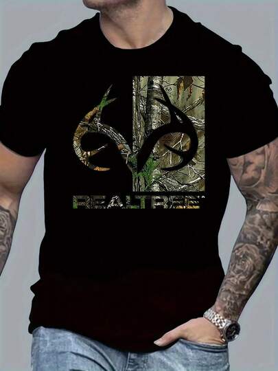 Camiseta de Caza de Camuflaje para Hombre con Estampado de Ciervo y Cofre del Tesoro - Camiseta Transpirable para Todas las Estaciones, Diseño de Camuflaje Verde/Marrón, Talla Grande, Manga Corta, Cuello Redondo para Camping, Picnic, Regalo del Día del Padre (Inspirado en Arco y Flecha), TALLA GRANDE, Camisetas para Hombre, Ropa para Hombre, Camisas para Hombre, Camisetas para Hombre, Camiseta para Hombre, Camisetas Gráficas para Hombre, Camisetas de Talla Grande para Hombre, Camisas para Hombre, Camisetas Gráficas para Hombre, Ropa para Hombre, Ropa para Hombre Grande y Alto, Camisetas para Hombre, Camiseta Sobredimensionada para Hombre