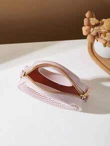 Hollow Jelly Crossbody Bag With Zipper Closure, Fashionable Handbag Suitable As Gift For Girls - Semi-openwork Bag - View 7
