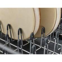 Extend Steel Expandable Dish Drainer Rack With Removable Cutlery Holder Swivel Draining Spout Grey Steel - Grey - View 5