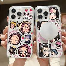 1pc Nana Osaki Anime Phone Case Transparent Magnetic Covercompatible With  16 14 13 11 12 15 Pro Max X XR XS Plus SE,Covercompatible With  17 Case,  17 Pro Case,  17 Pro Max Case - z1 - Xem 3