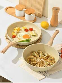 1pc Maifanshi Nonstick Frying Pan, Suitable For Steak, Pancake, Crepe, Egg, Compatible With Induction Cooktop And Gas Stove, PFOA-Free - Multicolor - View 13