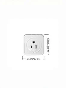 1PC Multi-Plug Outlet Splitter, 5-Outlet Power Strip Extension Adapter, Side Outlet Splitter Box For Cruise, Travel, Office, Dorm Essentials, US Plug Type B (110-127V) - White - View 3