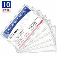 15-Pack Medical Document Protectors - 12Mil Thick PVC Card Sleeves For Medicare, Social Security & Insurance Cards, Waterproof & Tear-Resistant Plastic Holders For Long-Term Document Preservation - Kiểu A - Xem 8