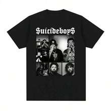 Suicideboy Era Tour Graphics Print T-Shirts For Men Harajuku Hip Hop Rock Style T Shirts Unisex Fashion Oversized Street T Shirt Top For Women - Black - View 6