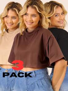 Women Tops - 黑色,米色和棕色 - 查看 9