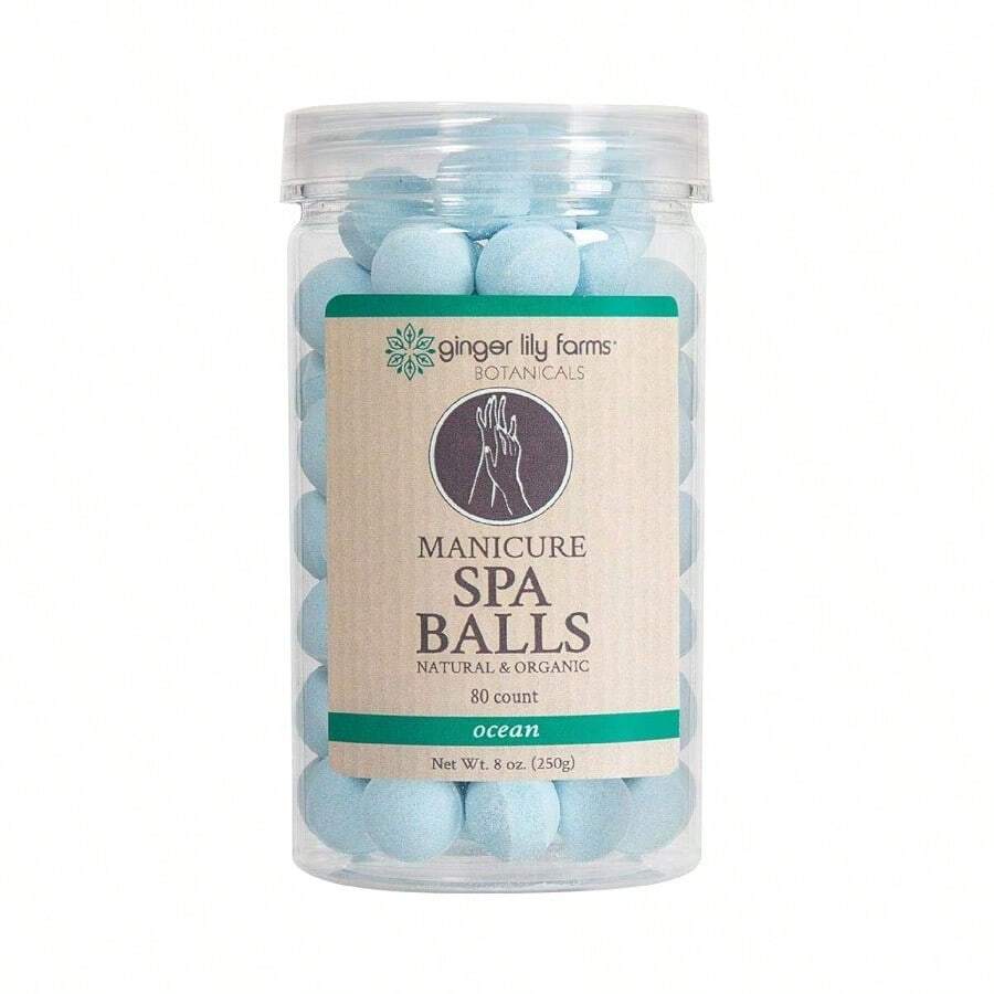 GSYY Ginger Lily Farms Botanicals Manicure A Balls Ocean Manicure Soak Balls Replenishes Sture Softens And Condins Skin 8 Ounces 80-Count - 米色 - 查看 1