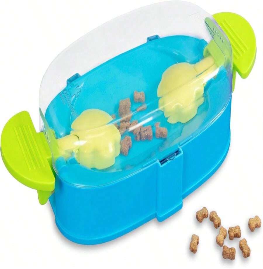 Outward Hound By Nina Ottosson Dog Brick Treat Puzzle Enrichment Toy, Level 2 Intermediate Game, Blue - MàuH - Xem 1