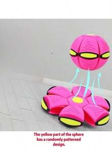 1 个弹跳变形球、派对游戏礼物、UFO 飞球、户外花园沙滩运动、适合万圣节/圣诞节/感恩节成人派对游戏 - 减压球