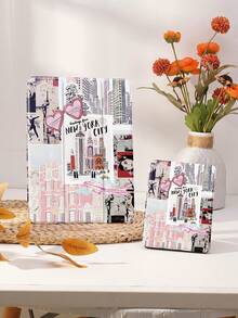 Kingsung 旅行风插画图案平板电脑保护套,兼容 iPad 9.7/10.2/10.5/10.9/12.9/Pro 11(第十代)、Galaxy Tab S6 Lite 10.4 英寸、Kindle Paperwhite 第十二代(2024 年款)、Kindle 第十一代(2022 年款),柔软防震,智能支架/自动唤醒/睡眠功能 - 彩色 - 查看 9