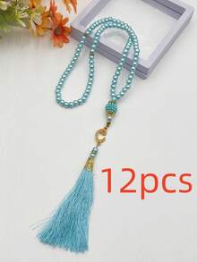 99pcs Islamic Tasbih Prayer Beads Misbaha Rosary Bracelet - Multicolor - View 27