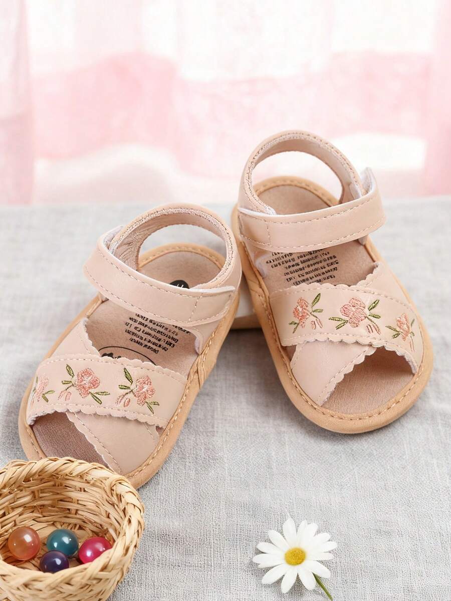 婴儿凉鞋，男女宝宝通用，优质婴儿夏季户外鞋，PU轻便柔软防滑鞋底，幼儿学步鞋，0-3个月，6-12个月，12-18个月