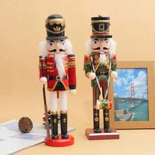 1-Piece 11.81-Inch Christmas Decoration Collectible Nutcracker Set - Traditional Handcraft Christmas Decorations, No Electricity Or Batteries Required - Suitable For Living Rooms, Bedrooms - Traditional Handcraft Christmas Decorations, No Electricity Or Batteries Required - Suitable For Living Rooms, Bedrooms Home Decor Room Decor Winter Christmas Decorations Home Christmas Gifts Christmas Decor