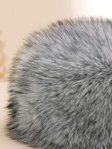 1顶男女通用仿毛皮渔夫帽，加厚保暖冬帽，时尚欧美风，适合休闲、通勤、旅行、滑雪等寒冷天气穿着。 - 絨毛 - 查看 3