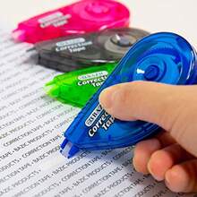 BAZIC Correction Tape 5 Mm X 236" Mini Instant Corrections Easy To Use Applicator Tapes Roller White Out For Office School And Home 1 Unit Random Color - As Pic - View 5