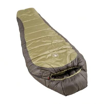 North Rim 0°F Big & Tall Sleeping Bag, Cold-Weather Mummy Sleep Sack With No-Snag Zipper & Adjustable Hood For Warmth & Ventilation, Large Camping Sleeping Bag