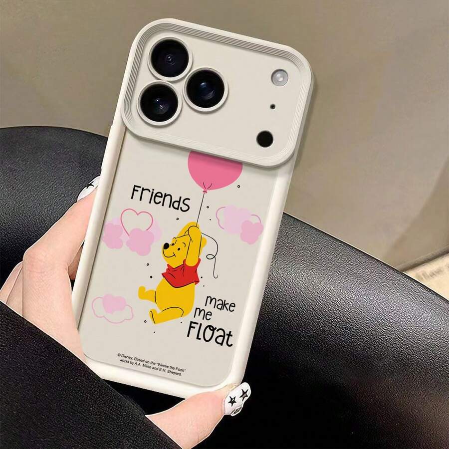 Miniso Disney's Winnie The Pooh Is Sitting Down, Holding The String Of ...