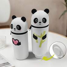 Carcasă pentru stilouri cu suport pentru stilouri, organizator transparent din PVC, pentru rechizite școlare și de birou