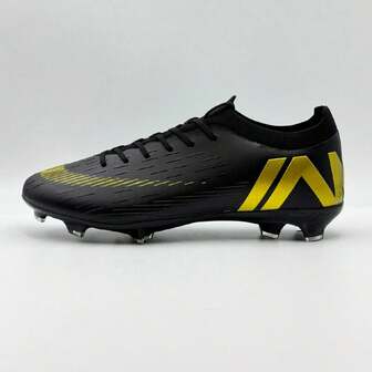 Unisex FG Soccer Cleats & Football Boots - Ultralight Long Spikes For Outdoor Training Soccer Boots | Speed-Enhancing Design With Campus Comfort Football Cleats Football Shoes For Field Performance