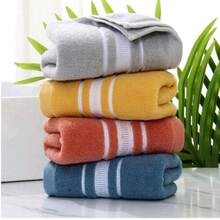 TOALLA DE BAÑO COMPLETO MULTICOLOR DE 70CM X140CM TOALLA SUPER ABSORBENTE Y %100 ALGODON TOALLA DE SPA-VIAJE-PLAYA-FACIAL - Multicolor - Ver 2