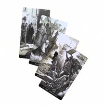 Jogo de Cartas Oracle do Tarô de Gustave Doré, Jogos e Atividades para Festas, Novo Jogo de Cartas de Tabuleiro com Livreto - Cinza - Visão 5