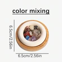 天然水晶精油扩散器（仅扩散器，不含精油），小型房间被动扩散器，适用于卧室、浴室、个人办公桌装饰、礼物和赠品 - 彩色 - 查看 24