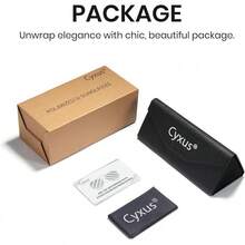 Cyxus Lentes de Sol Mujeres y Hombre, Antireflejantes Lente Polarizada Piloto Protección UV para Conducir, Viajar, Compras - 092-Lentes Marrón Estampado de Leopardo Marrón - Ver 5