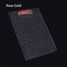A4 Size (8.6 X 12.2 Inches) Acrylic Fashionable Glitter Clipboard, Minimalist Clip Design, Suitable For Classroom, School And Office - Excellent Christmas And New Year Gift - Glitter - View 13