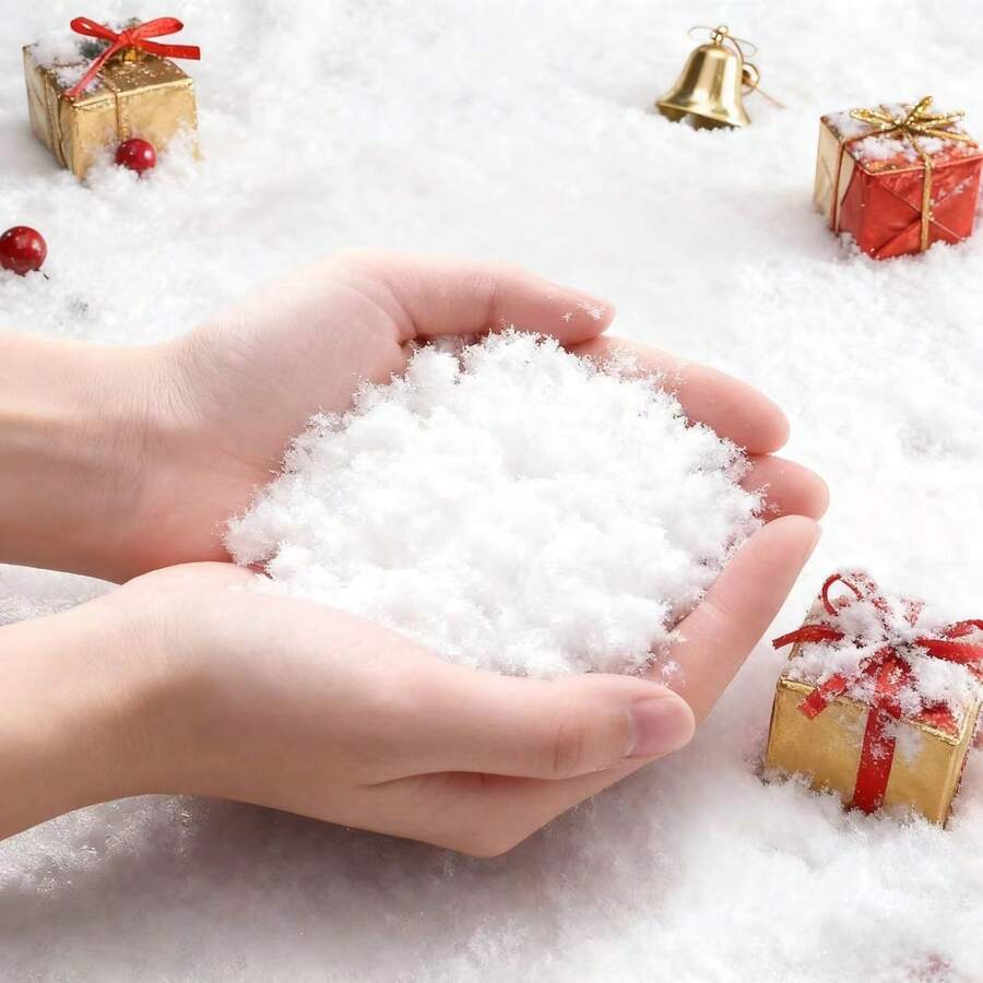 300,5 g (ca. 10,5 Unzen) künstlicher Schnee Dekoration - für Weihnachtsdekoration verwendet, künstlicher Schnee für DIY Handwerksausstellung - Acryl Schneeflocken für Festdekoration, Winterausstellung, Weihnachtsdekoration Zuhause, Weihnachtsgeschenke
