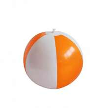 Inflatable Bicolor Patchwork Beach Ball, PVC Inflatable Decoration Ball, Random Color - Random Color (4pcs) - View 4