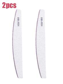 100支装指甲锉，双面指甲抛光器，专业美甲护理工具，适合DIY指甲修型、打磨和抛光，适用于女性手指甲和脚趾甲，居家和美甲沙龙皆宜，美甲护理用品