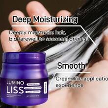 250g,Protein Hair Straightening Cream, Nourishing Hair Strands With Protein, Creates A Lustrous Look, Smooth And Soft Hair, Strengthens Hair, Reduces Frizz And Split Ends,Promotes Healthy Hair Quality - 紫色 - 查看 3