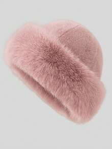 1pc/4pcs New Faux Fur Fashion Hat, Warm & Comfortable Fluffy Cap For Women In Autumn/Winter, Cold-Proof, Cute & Stylish Winter Outfit - Multicolor - View 17