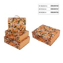 Nuovo set di tre carte da regalo, motivo floreale fresco e carino, scatola regalo in stile Mori Girl, rettangolare e quadrata.