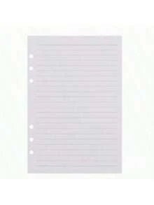 1pc White Line Notebook Inserts, Suitable For Planning, Journaling And Budgeting - Loose Leaf Design, Easy To Customize, Budget Planner Inserts | Clean Design | Easy To Remove Pages, Budget Binder Inserts