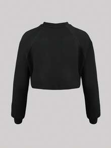 Sodalemon Femmes Top de Gym Couleur Unie Col Rond Manches Longues Cordon de Serrage à la Taille Sweat-shirt d'Entraînement Vêtement de Yoga Décontracté Extérieur Course Sport T-Shirt