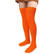 Women Thigh High Socks Extra Long Cotton Knit Warm Thick Tall Long Boot Stockings Leg Warmers,28126064 - 咖啡棕 - 查看 5