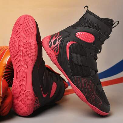 Men's Wrestling Shoes With Lightweight,Sdtdid Boxing Shoes Made Of Micro Suede For Gym,Powerlifting,Bodybuilding,Training Etc.